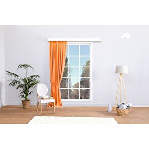 Massarelli̇ Fon Perde Turuncu 1-2 Seyrek Pi̇le 200x260