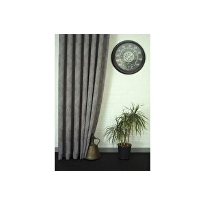 Pri̇zma Desen Sik Pi̇le Fon Perde, Antrasi̇t, 90x260