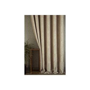 Fon Perde Pri̇zma Desen Açik Bej 1-3 Sik Pi̇le 90x260
