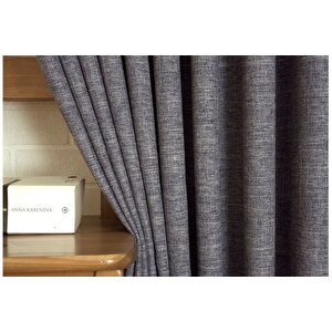 Massarelli̇ Fon Perde Keten Laci̇vert Pi̇lesi̇z 200x260