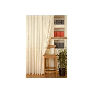 Massarelli̇ Nopeli̇ Keten Tül Krem  Pi̇lesi̇z 300x260