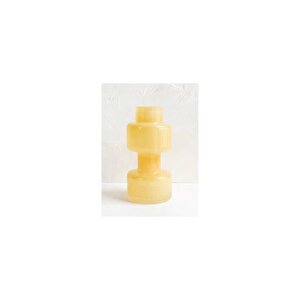 Sari Cam Vazo Dekorati̇f Şeffaf Çi̇çek Vazosu, 15 Cm