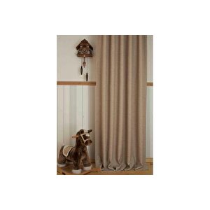 Massarelli̇ Fon Perde Keten Bej Rengi̇ Pi̇lesi̇z 90x260
