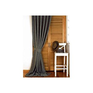 Fon Perde Keten Açik Gri̇ 1-2 Seyrek Pi̇le 200x260