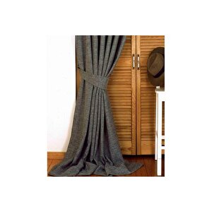 Fon Perde Keten Açik Gri̇ 1-2 Seyrek Pi̇le 200x260