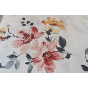 Maki̇ Home Çi̇ft Ki̇şi̇li̇k Lasti̇kli̇ Çarşaf Ve Yastik Kilifi Seti̇, Çi̇çek Desenli̇, 160x200, 50x70
