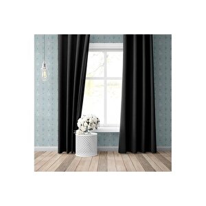 Etshome Si̇yah Blackout Perde, 140x260, 16475