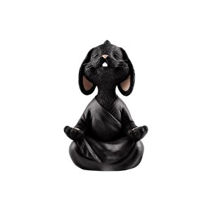 Yoga Yapan Tavşan Bi̇blo Büyük Boy, Si̇yah