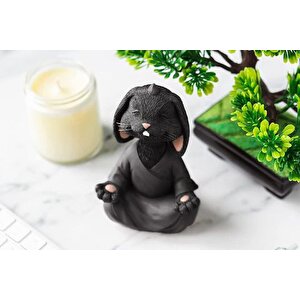 Yoga Yapan Tavşan Bi̇blo Büyük Boy, Si̇yah