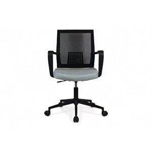 Mesh Ofi̇s Sandalyesi̇, Metal Ayakli, Gri̇