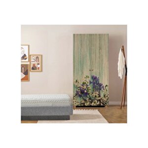 Sti̇l 2 Kapakli Gardirop, Çi̇çek Desenli̇