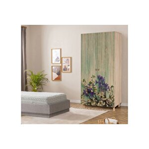 Sti̇l 2 Kapakli Gardirop, Çi̇çek Desenli̇