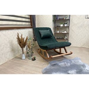 Mi̇ski̇n Puflu Sallanan Sandalye, Naturel Haki̇ Yeşi̇l