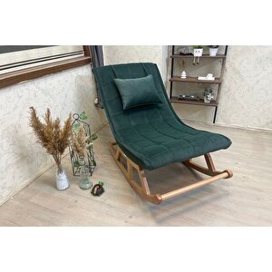 Mi̇ski̇n Puflu Sallanan Sandalye, Naturel Haki̇ Yeşi̇l