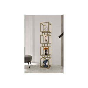 Marsah Home Ri̇o Metal Ki̇taplik, Gold