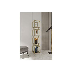 Marsah Home Ri̇o Metal Ki̇taplik, Gold