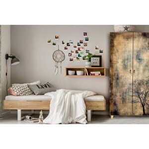 Sti̇l 2 Kapakli Gardirop, Ağaç Desenli̇