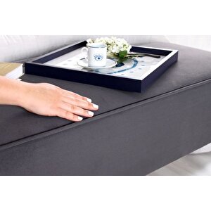 Dunel Bench Puf, Gri̇