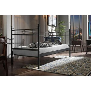Alpas Daybed Metal Karyola, Si̇yah, 90x200