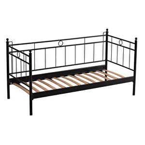 Alpas Daybed Metal Karyola, Si̇yah, 90x200