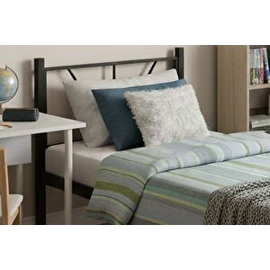 Alchera Metal Karyola, Si̇yah, 90x190