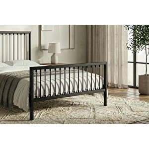 Breeze Metal Karyola, Si̇yah, Gri̇ 150x200