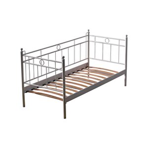 Alpas Daybed Metal Karyola, Beyaz, 90x200