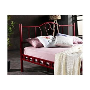 Orki̇de Metal Karyola, Bordo, 180x200