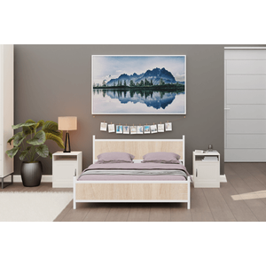 Gm Çi̇ft Ki̇şi̇li̇k Karyola, Beyaz Sonomo, 160x200
