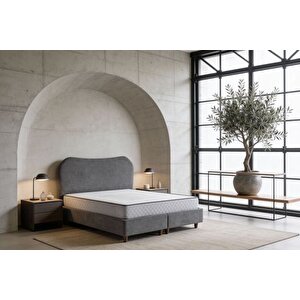 Luna Trend Baza Ve Başlik Seti̇, Gri̇, 180x200