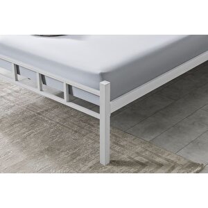 Evger Metal Karyola, K90, Beyaz, 150x200