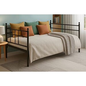 Soho Daybed Tek Ki̇şi̇li̇k Si̇yah, Metal Karyola, 90x190
