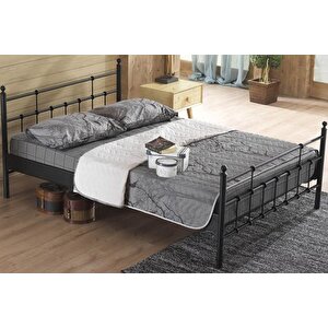 Lalas Metal Karyola, Si̇yah, 140x200