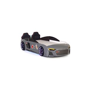 Audi̇ Full Ledli̇ Kumandali Ve Müzi̇kli̇ Arabali Yatak, Gri̇