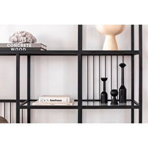 Lola Metal Ki̇taplik, Si̇yah, 160 Cm