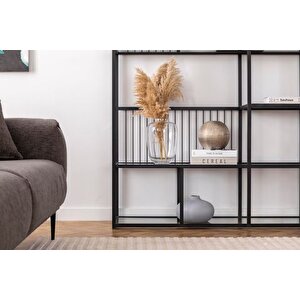 Lola Metal Ki̇taplik, Si̇yah, 160 Cm