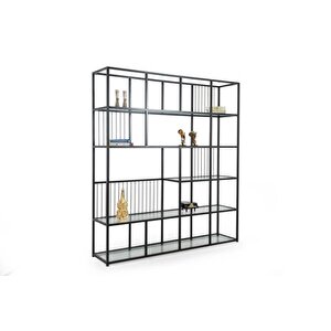 Lola Metal Ki̇taplik, Si̇yah, 160 Cm