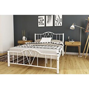 Orki̇de Metal Karyola, Beyaz, 160x200