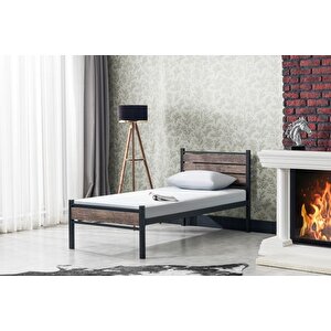 Evger Metal Karyola, K30, Si̇yah, 90x190