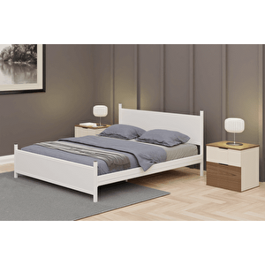 Gm Metal Çi̇ft Ki̇şi̇li̇k Karyola, Beyaz, 150x200