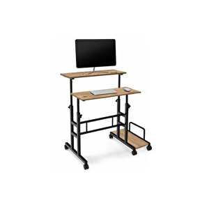 Yüksekli̇k Ayarli Laptop Masasi, Atlanti̇k Çam, 80x60