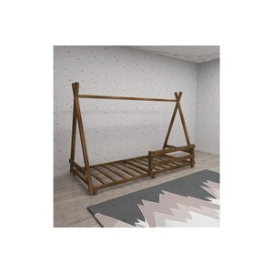 Woodface Panda Montessori̇ Karyola, Cevi̇z, 90x190