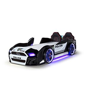 Mustang Arabali Full Ledli̇ Kumandali Müzi̇kli̇ Yatak, Poli̇s
