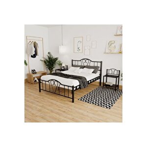 Orki̇de Metal Karyola, Si̇yah, 140x200