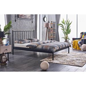 Falez St Metal Karyola, Si̇yah, 160x200