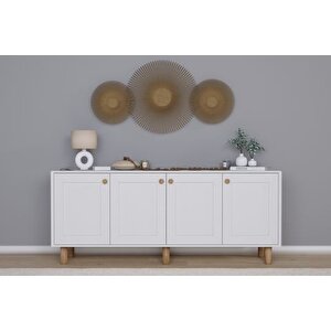 Bohem Seri̇si̇ Natura Konsol, Beyaz, 180 Cm