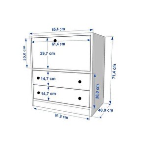 Bk Çok Amaçli Dolap, 2 Kapakli, Çad