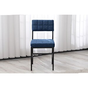 Nova Mutfak Masa Takimi, 2 Sandalye, Beyaz, 70x70 Cm, Laci̇vert