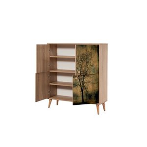 Multi̇kabi̇n Art Dolap Ahşap Ayak