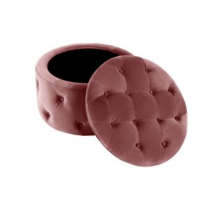 Duru Sandıklı Kadife Puf 60x60 Cm | Makyaj Masası, Antre Ve Oturma Odası Puf Koltuğu Çok Renkli